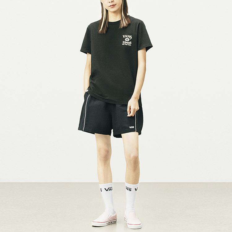 Vans Retro Patchwork Woven Sports Shorts Women shorts Black VN0A5DTRBLK