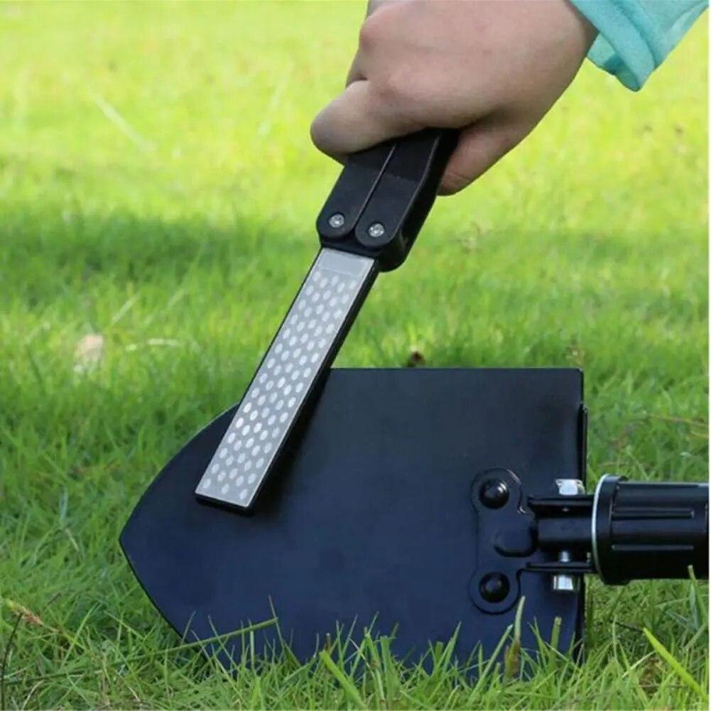 Neuer doppelseitig gefalteter Taschenschärfer, praktischer fächerförmiger Haushalts-Diamant-Messerschärfer, Küchenwerkzeug