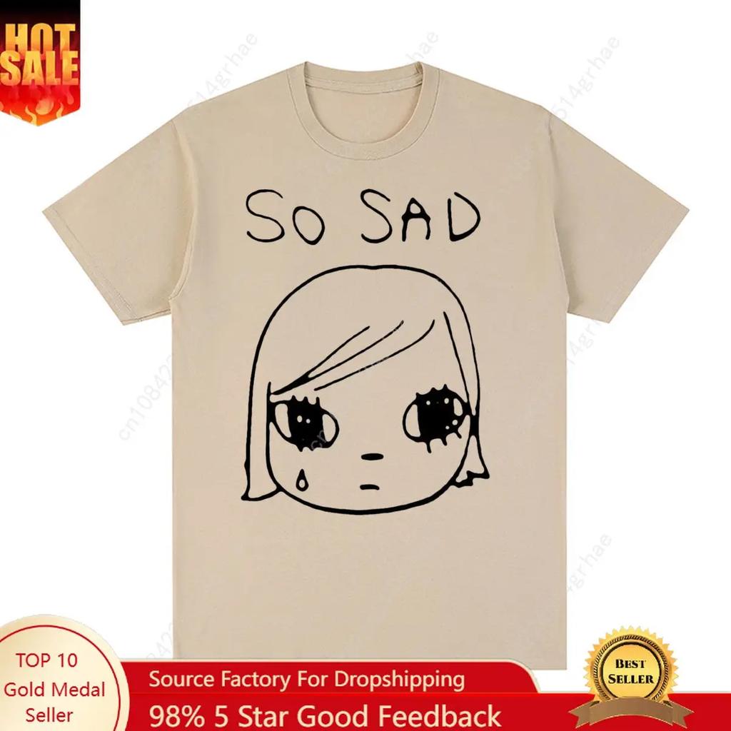 Yoshitomo Nara Sad Vintage Tshirt Japan Party Cotton Unisex T Shirt New Tee Tshirt Unisexs Tops
