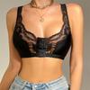 Sujetador Push-Up de Encaje con Hebilla Delantera para Mujer Talla Grande Sujetador sin Aros Transpirable Push Up Encaje M-6XL