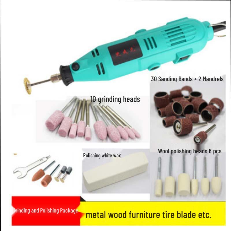Copper Electric Grinder Pen for Wood, Jade, and Root Carving – Miniature Electric Drill and Grinding Tool
