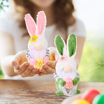 Easter Gnomes Bunny Decoration 22cm Dwarf Faceless Doll Plush  Doll Kids