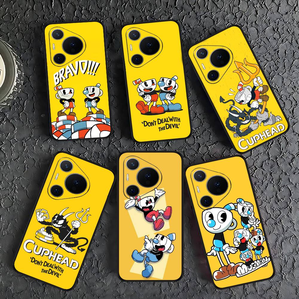 Cute Cuphead Phone Case For Huawei P 8 9 10 20 30 40 50 Pro Lite Psmart Honor 10 Lite 70 Mate 20lite