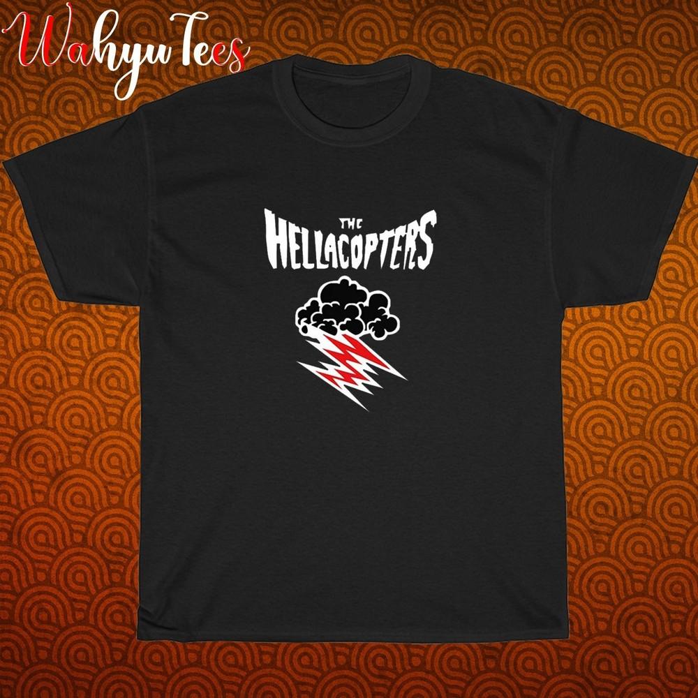

Hellacopters Logo Black Grey Navy White Size S-5XL Unisex T-Shirt 4XL