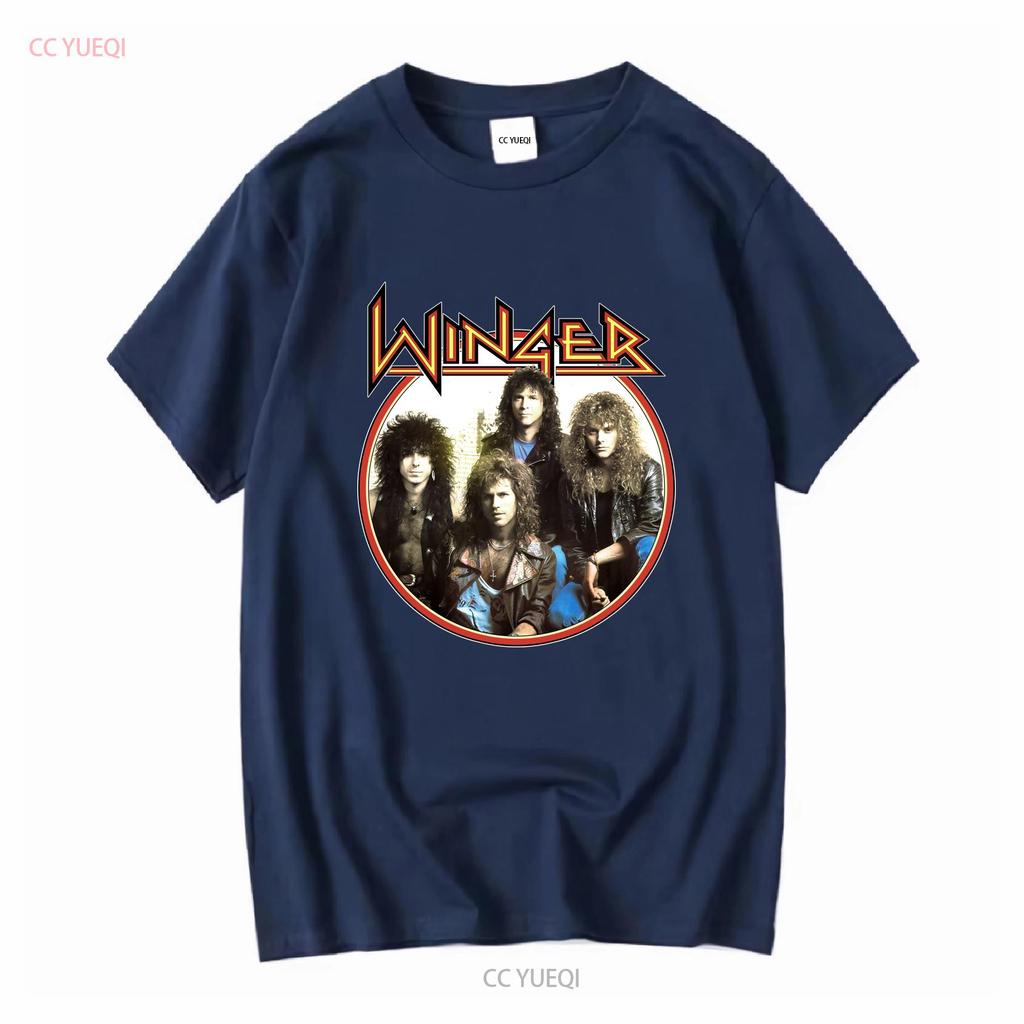 Winger Band CONCERT Rock Music T Shirt Cotton All Size AL173 vintage Washed fashion Breathable Soft Stretched Slightly