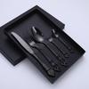 5pcs Cutlery Set Gold Dinnerware Stainless Steel Royal Spoon Forks Knives Kitchen Western Dinner Silverware Tableware Gift