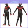 Costume traspirante ed elastico di Spider-Man Miles Morales per bambini e adulti