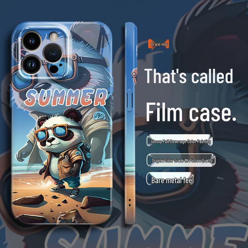 Premium Anti-Drop Full Coverage Film Case for iPhone 14/15/16/17 Pro Max with Precise Cutouts. iPhone 16 Pro
