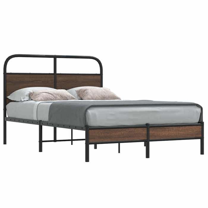 VidaXL Bed Frames Without Mattress 120x200 Cm Brown Oak 4100462