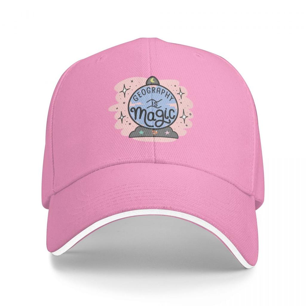 Geography Is Magic Baseball Cap Sun Hat Beach Golf Hard Hat Woman Mens