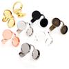 12mm 5 Stück/Los Klassisch 6 Farben Vergoldetes Messing Verstellbare Ringfassungen Leer/Basis, Passend für 12mm Cabochons, Knöpfe;Ringeinfassungen