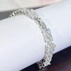 CMM Scintillante 3 file Baguette Cubic Zirconia Braccialetti da tennis da donna di fascia alta dorati argentati per abbigliamento da lavoro OL