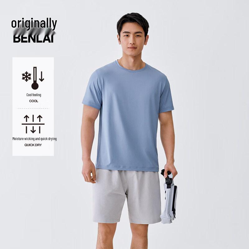 

Benlai Men s Cool-Sense Quick-Dry Short Sleeve T-Shirt S