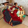 1PC Flamenco Dress Umbrella-8-Rib Reinforced, Automatic Open, Lightweight & Durable, Cute Fashion Accessory for Outdoor-T161