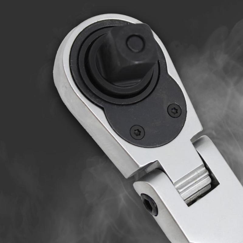 Adjustable Ratcheting Wrench Tool 32.5~45.0cm Extendable Design Nonslip Grip 100Nm Torques Professional Grades