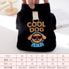 Spot dog dark gray Korean version casual anti-hair loss sweater small dog cartoon embroidered bipedal