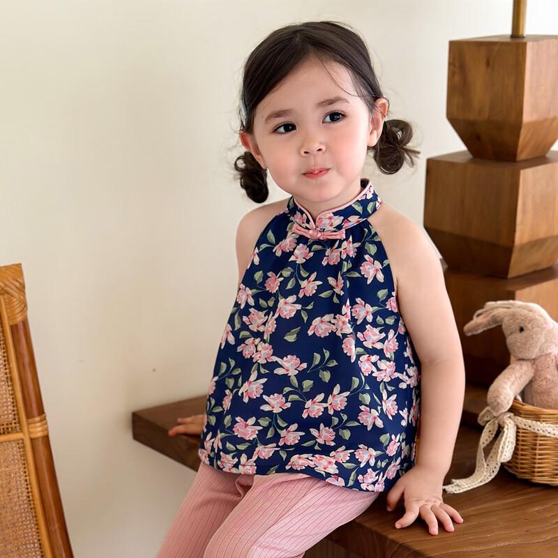 LUSON Baby Girl Floral Summer Camisole Top