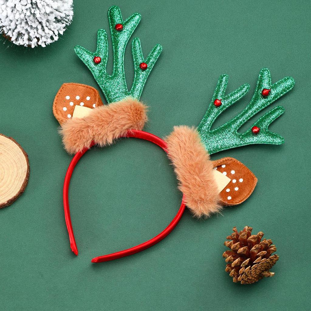 Christmas Antlers Bells Headband for Kids - Party & Gift Decoration Supplies