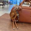 Glücksbringer Cowboyhut Schlüsselanhänger Anhänger Handgeflochtenes Seil Kunstleder Charm Glücksbringer Dekoration Für Autoschlüssel Tasche Geldbörse