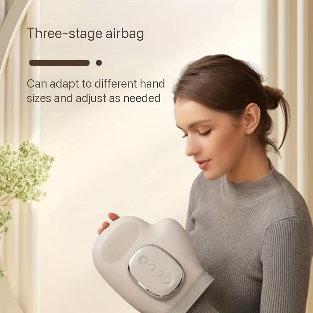 Hand Massager with Airbag Compression Finger Wrist Palm Massage Machine Vibration Glove for Hand Muscle Relax Gift for Men Women