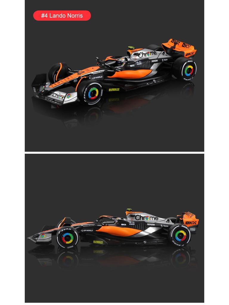 Bimeigao 1:43 McLaren MCL60 2023 F1 Racing Alloy Car Model