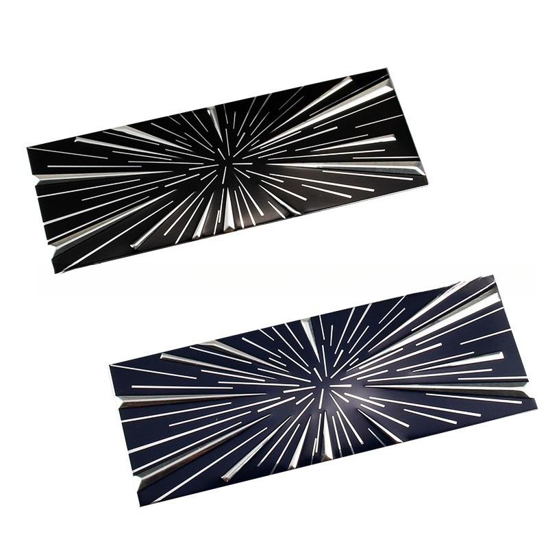 Tail Mark High Performance PLAID Space-time Tu Decorative Sticker for Tesla Model Y/3/X/S New Model Y Juniper 2025 Accessories