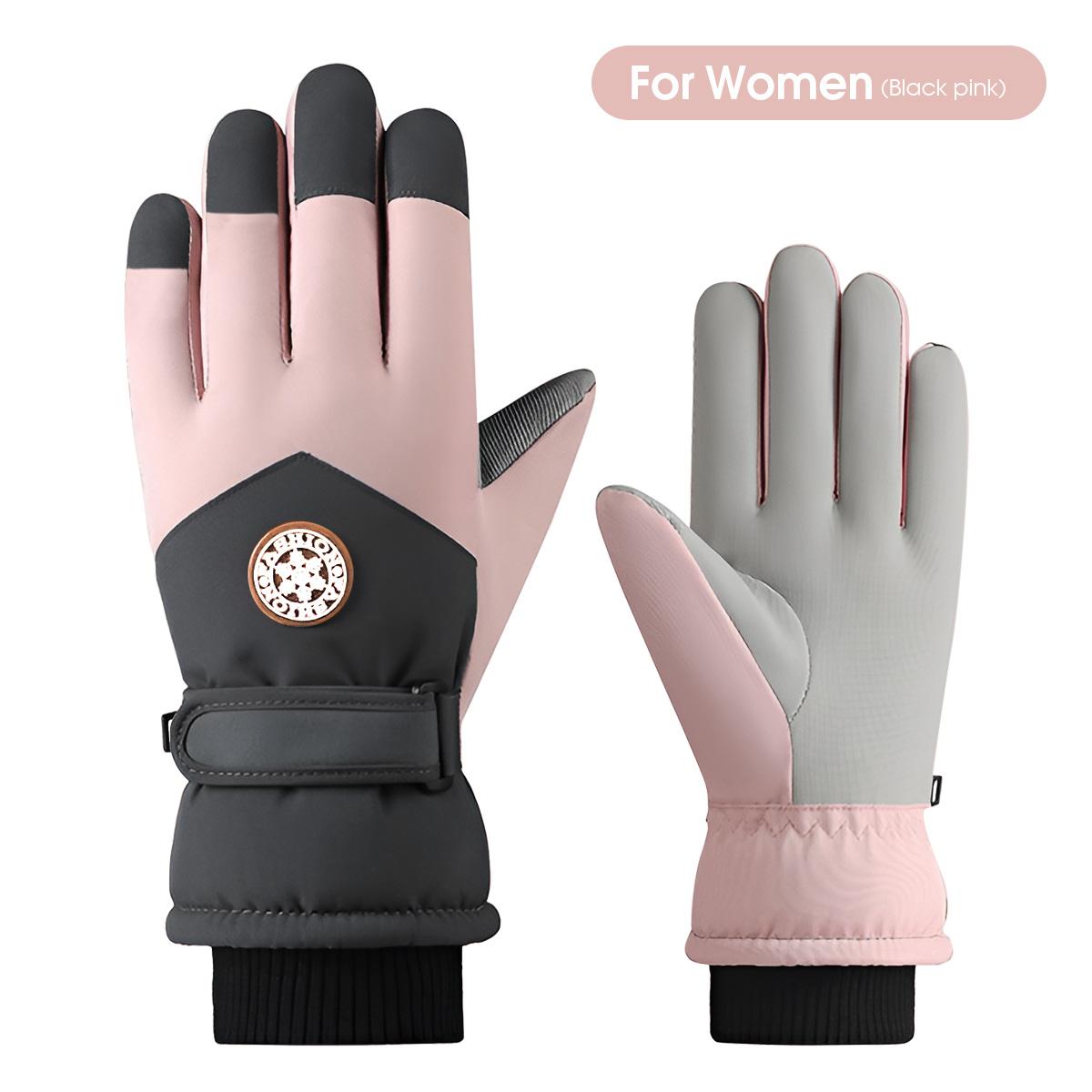 

Ski gloves are warm, cold resistant, thick, slip resistant, splash proof, and suitable for outdoor hiking and cycling in winter