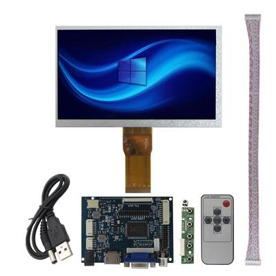 7-Zoll LCD-Display Bildschirmtreiber-Steuerplatine HDMI/VGA/2AV Für Raspberry Pi 4B/3B+/Zero/Notebook-Computer Zweitbildschirm tragbarer Monitor