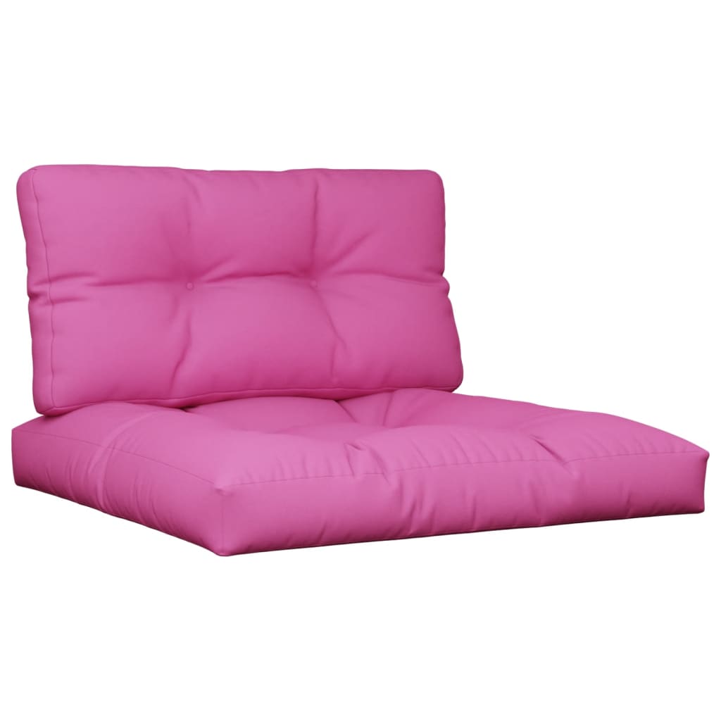 2 Piece Pallet Cushions Pink Fabric