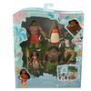 Mattel Disney Princess Moana Story Book Set 4 Mini Dolls with Mini Figures Dress Up Play for Ages 3 and Up Multi HLW90 Doll/House Play/Pretend