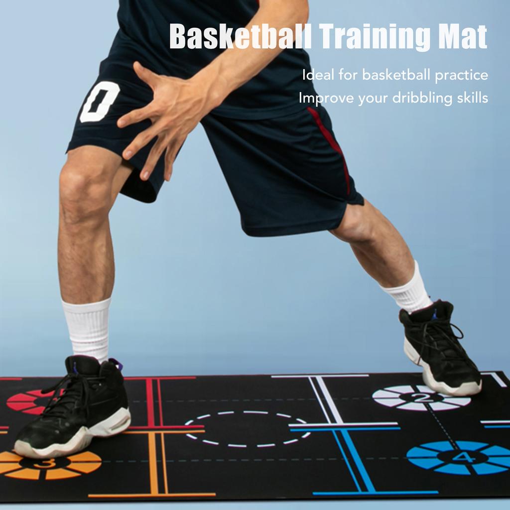 Basketball Footstep Training Mat Non Slip Dribble Silent Sports Auxiliary Props 76 X 106.7 X 0.2 Cm