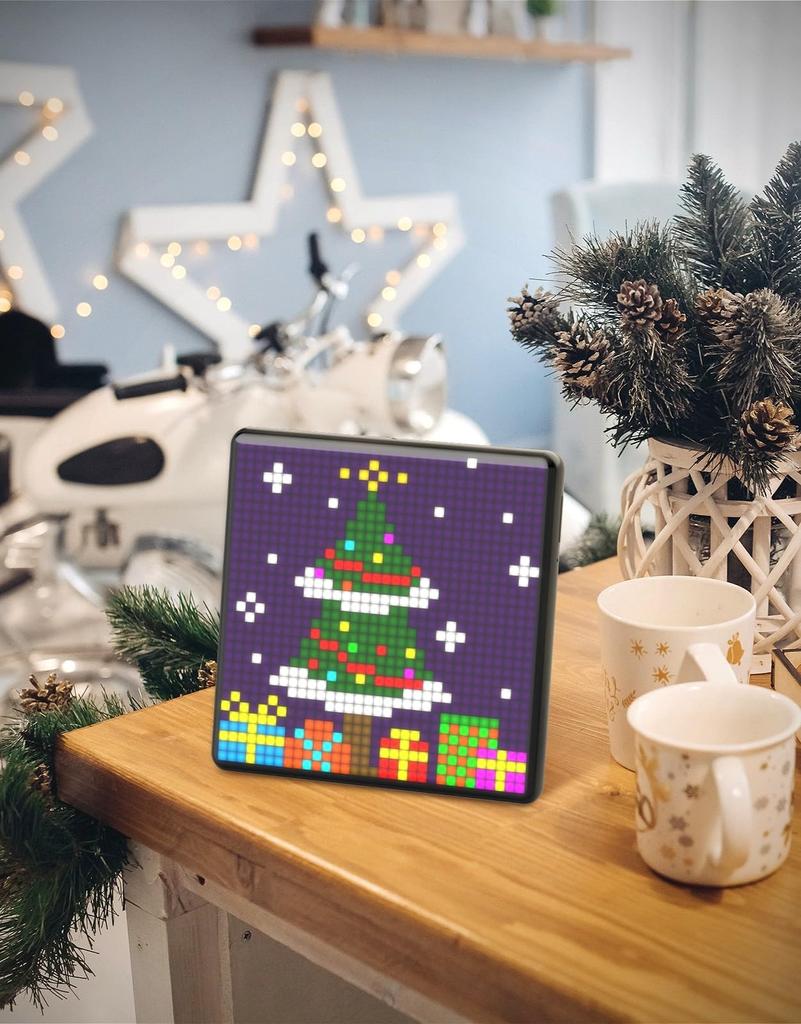 Divoom Pixoo-Max Pixel Display App Mobile Phone Control Display 32 x 32 Programmable LED Screen with Bluetooth Home Decor Business Advertising