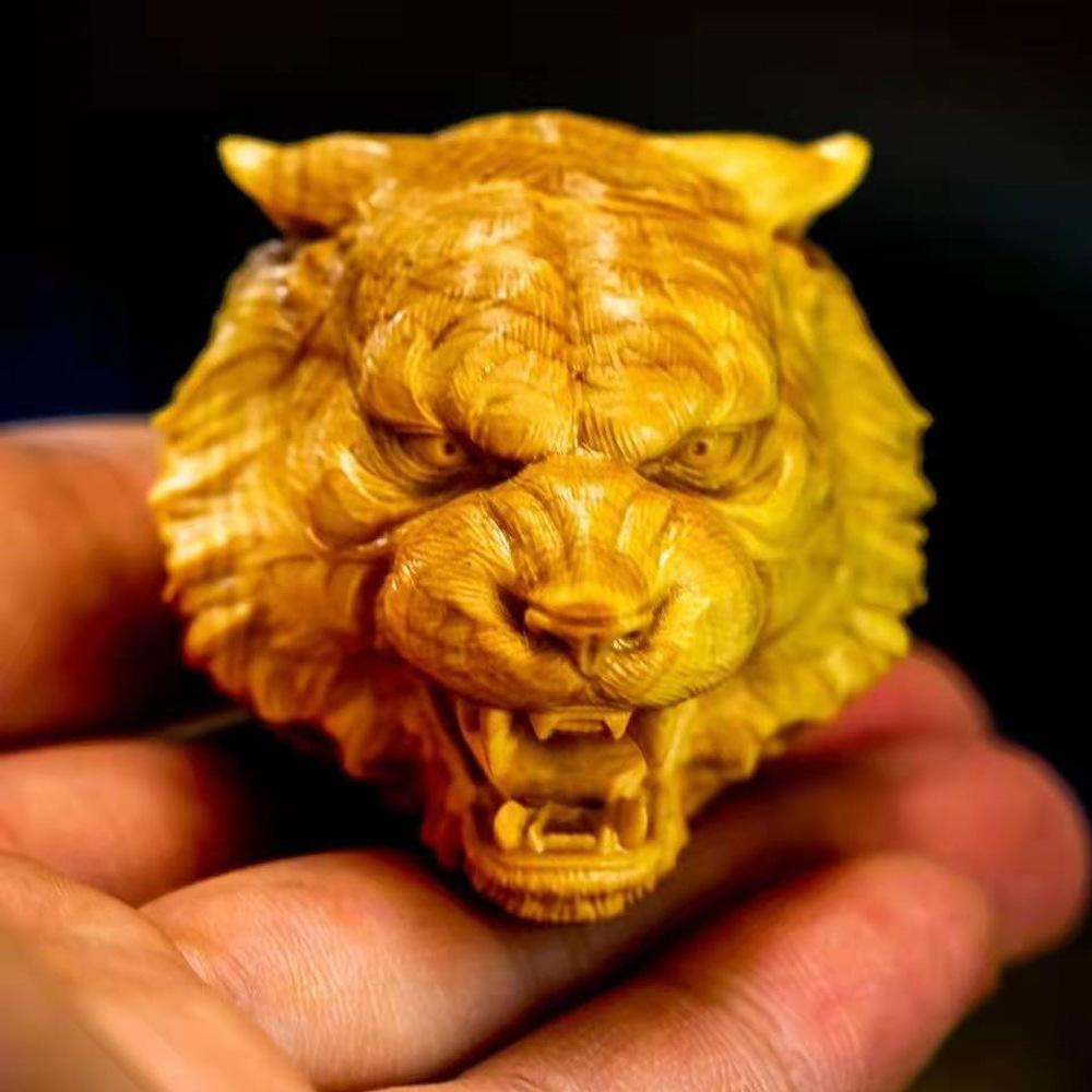 

Wood Carved Animal Ornaments And Decorations One Size жовтий