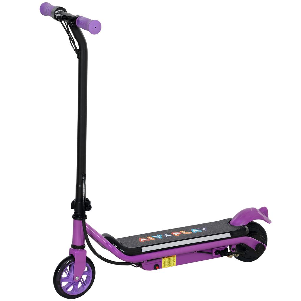 Electric Scooter for Kids Aged 6-14 Years, with Colourful Lights, Purple