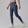High-waisted Nude-feeling Yoga Pants for Women, Quick-dry, Tight-fitting, with Pockets, Suitable for Running and Yoga