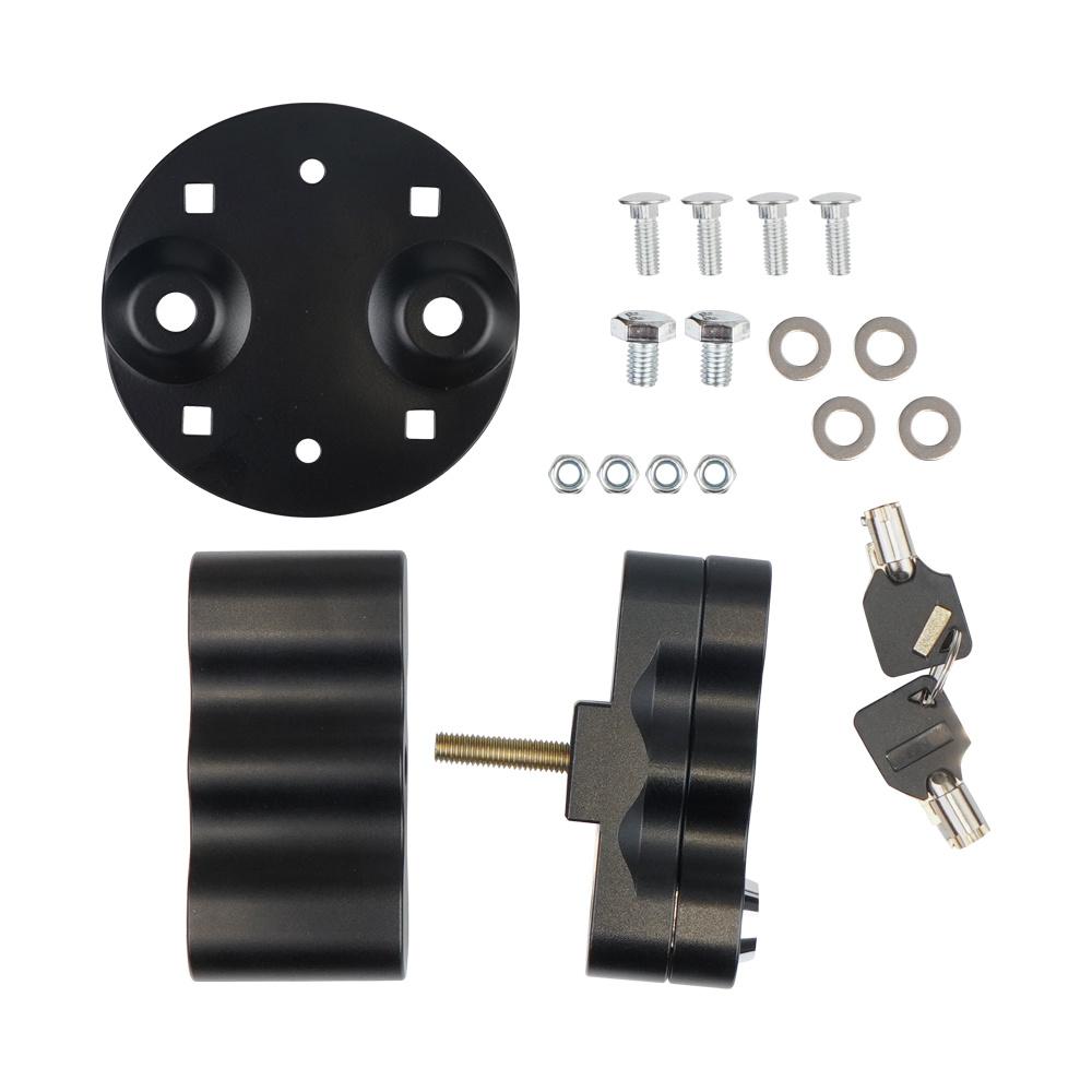 Black Mount Lock with Keys Locking Pack Mount For Roto-paX Fuel Packs Containers