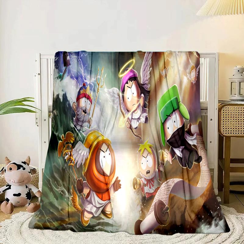 South Friends Adventure Blanket Flannel Blanket for bed, sofa, Camping, Hiking, Picnic Essentials, gift for family Fan gifts