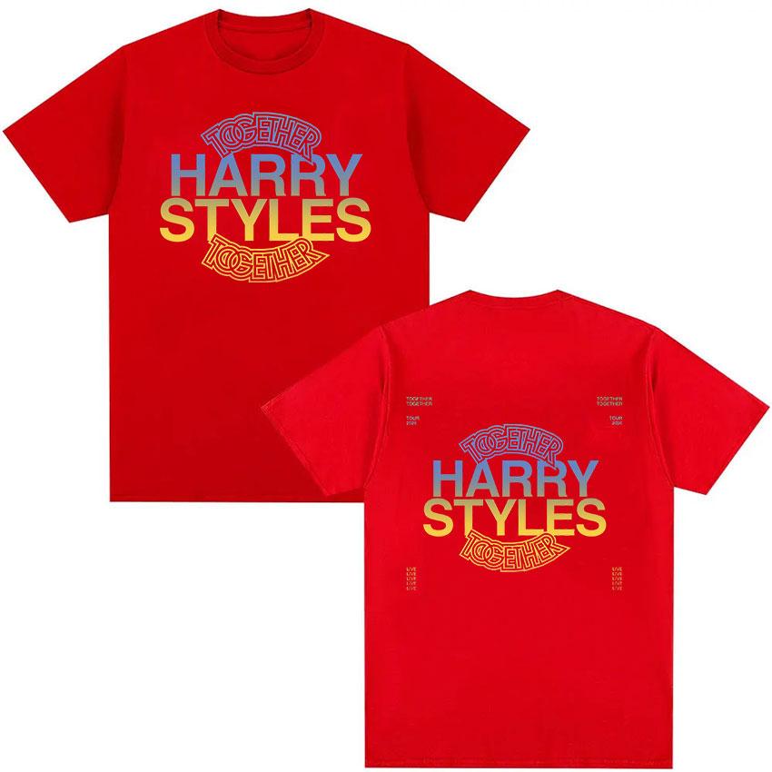 Harry Styles 2026 Together Tour Shirt Summer Fan Supplies Men Women Luxury Fashion Retro Harajuku Oversized Tshirt Cotton