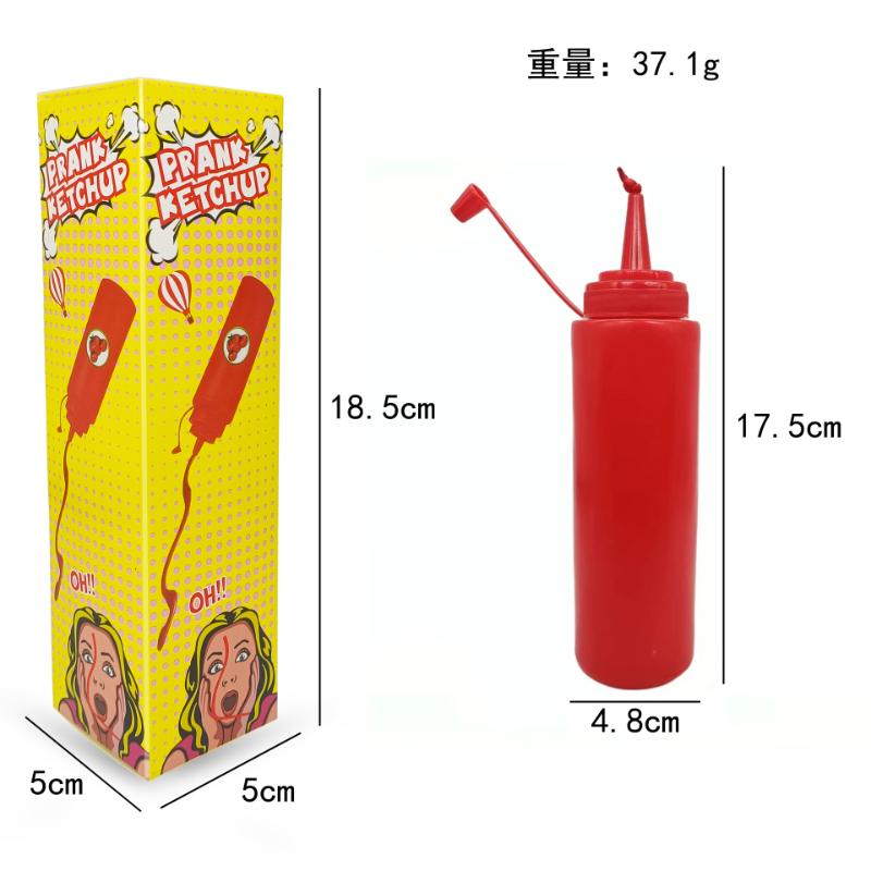 Prank Ketchupflasker Praktiske Jokes Tomatsauce Prank Voksne Børn Seje Legetøj Skræmmende Genstande Falsk Ketchup Overraskelsesgaver