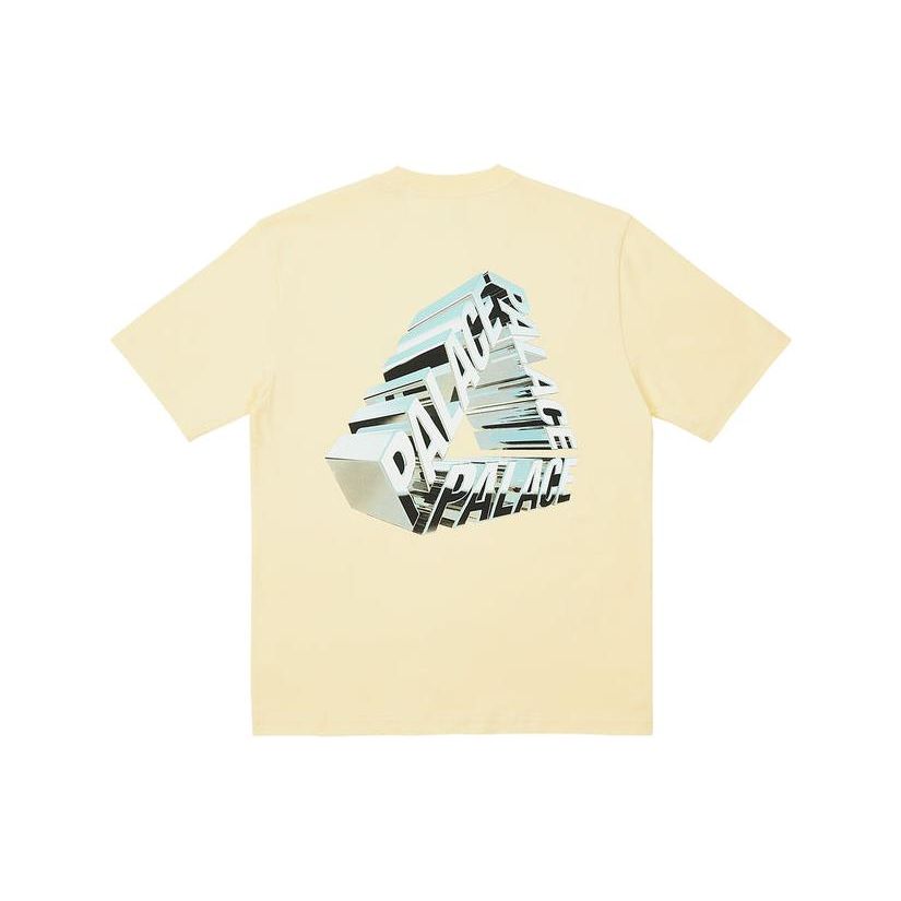 

Футболка Palace Tri-Chrome, топы унисекс нежно-желтого цвета P24TS089