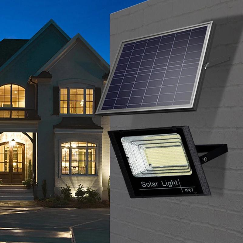 Solar Lights Outdoor Garden LED Refletor Garden Buildings Sunlight IP67 Waterproof Lamp Spotlight Emergency Lighting Wall Light