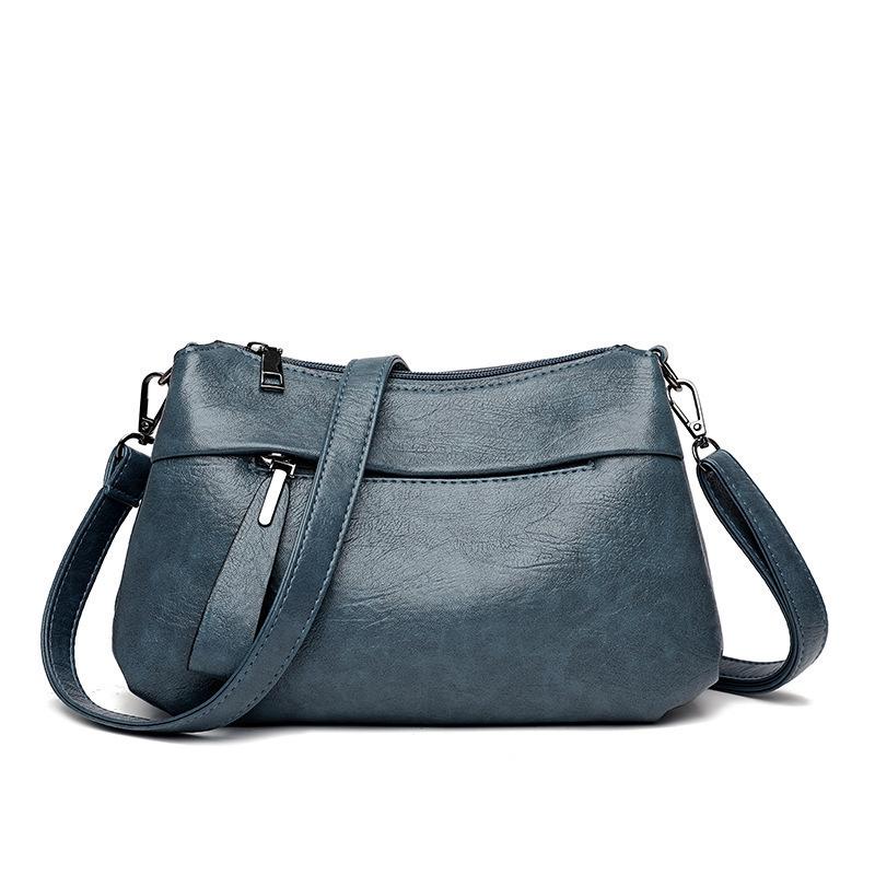 Soft Leather Crossbody Bag for Middle-Aged Women - Stylish, Elegant, and Ideal for Summer