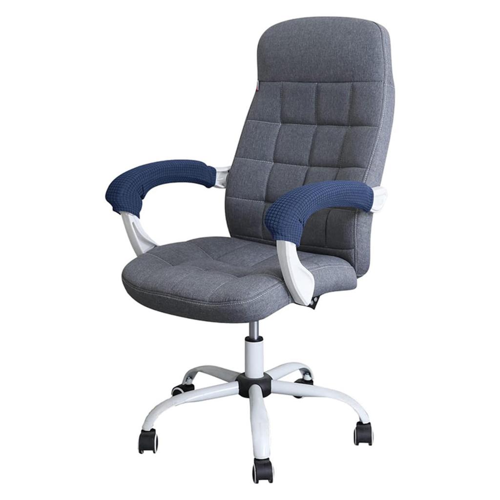 1 Par Cor Sólida Universal Elástico Capas de Apoio de Braço para Cadeira Slipcovers À Prova de Pó Luvas de Braço para Cadeira de Escritório/Computador
