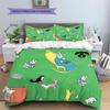 Goodnight Moon Pattern Bedding,Quilt Set Quilt Cover Pillowcase Home Birthday Gift (1 * duvet cover + 2 * pillowcase, without core)