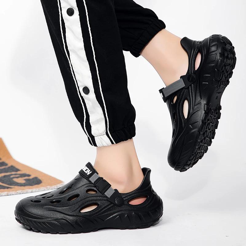 New Men's Outdoor SandalSport Slippers Beach Slides Breathable Clogs Men Casual Garden Shoes Non-slip Men Outdoor Hiking Sandal