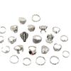 Skull Bat Spider Ring Set Dark Gothic Retro Exaggerated Finger Ring 23-piece Set