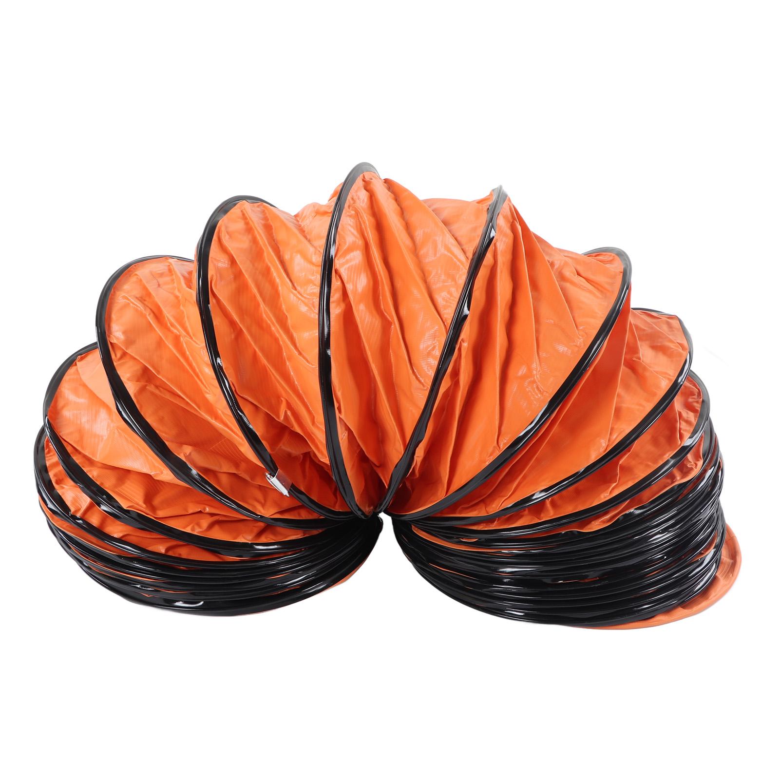 

Flexible Duct Hose 8m PVC Adjustable Ventilation Duct Hose with 2pcs Clamp for Fan белый