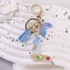Blue Tassel Blue Ocean Letter Keychain Letters A To Z 26 Letter Keychain  Handbag Decor