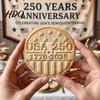 Commemorative Theme Ornament 250th Anniversary Cookies with 3D Deep Embossed Texture Collectible 1776-2026 Decorations Ideal Independence Day Gift