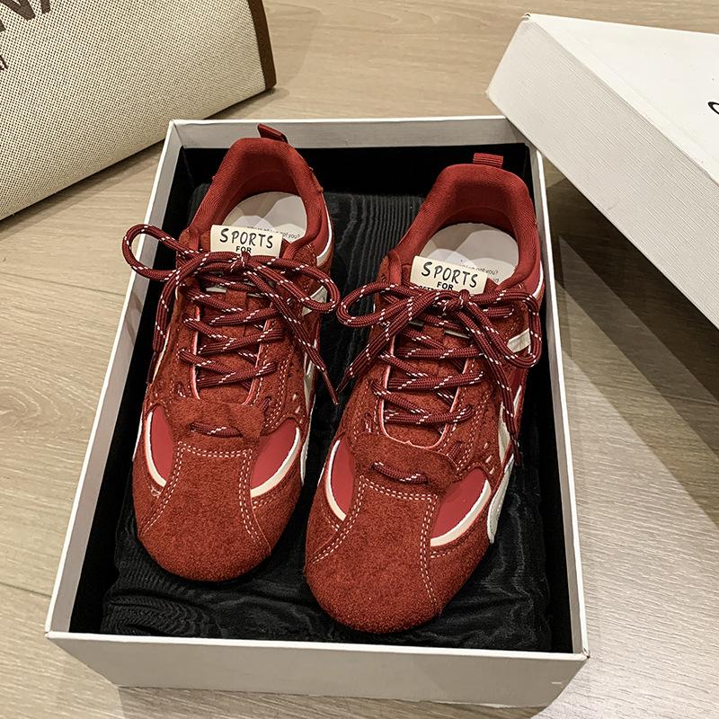 Retro platform German training shoes women's 2025 autumn new soft-soled Forrest Gump shoes casual versatile outdoor sports mountaineering shoes